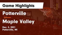 Potterville  vs Maple Valley  Game Highlights - Dec. 3, 2021