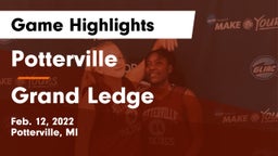 Potterville  vs Grand Ledge  Game Highlights - Feb. 12, 2022