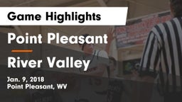 Point Pleasant  vs River Valley  Game Highlights - Jan. 9, 2018