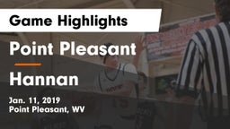 Point Pleasant  vs Hannan  Game Highlights - Jan. 11, 2019