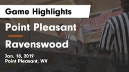 Point Pleasant  vs Ravenswood Game Highlights - Jan. 18, 2019