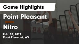 Point Pleasant  vs Nitro  Game Highlights - Feb. 28, 2019
