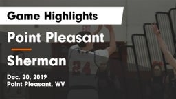 Point Pleasant  vs Sherman  Game Highlights - Dec. 20, 2019