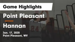 Point Pleasant  vs Hannan  Game Highlights - Jan. 17, 2020