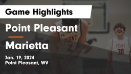 Point Pleasant  vs Marietta  Game Highlights - Jan. 19, 2024