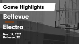 Bellevue  vs Electra  Game Highlights - Nov. 17, 2023