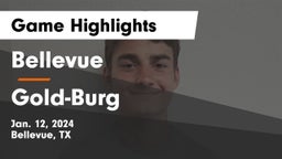 Bellevue  vs Gold-Burg  Game Highlights - Jan. 12, 2024