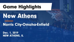New Athens  vs Norris City-Omaha-Enfield  Game Highlights - Dec. 1, 2019