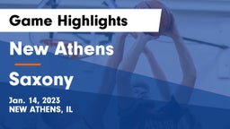 New Athens  vs Saxony Game Highlights - Jan. 14, 2023