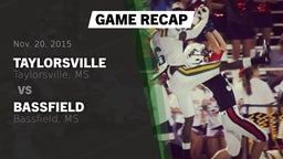 Recap: Taylorsville  vs. Bassfield  2015