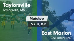 Matchup: Taylorsville High vs. East Marion  2016