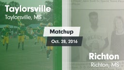 Matchup: Taylorsville High vs. Richton  2016