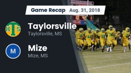 Recap: Taylorsville  vs. Mize  2018