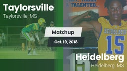 Matchup: Taylorsville High vs. Heidelberg  2018