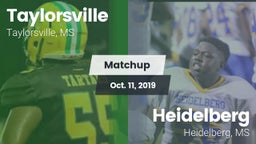 Matchup: Taylorsville High vs. Heidelberg  2019