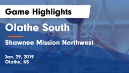 Olathe South  vs Shawnee Mission Northwest  Game Highlights - Jan. 29, 2019