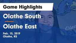 Olathe South  vs Olathe East  Game Highlights - Feb. 15, 2019