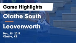 Olathe South  vs Leavenworth  Game Highlights - Dec. 19, 2019