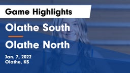 Olathe South  vs Olathe North  Game Highlights - Jan. 7, 2022