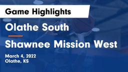 Olathe South  vs Shawnee Mission West Game Highlights - March 4, 2022