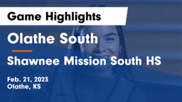 Olathe South  vs Shawnee Mission South HS Game Highlights - Feb. 21, 2023