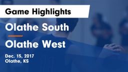 Olathe South  vs Olathe West   Game Highlights - Dec. 15, 2017