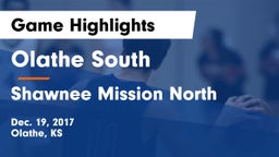 Olathe South  vs Shawnee Mission North  Game Highlights - Dec. 19, 2017