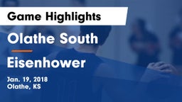 Olathe South  vs Eisenhower  Game Highlights - Jan. 19, 2018