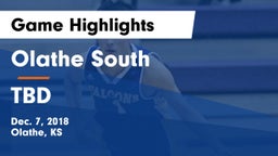 Olathe South  vs TBD Game Highlights - Dec. 7, 2018