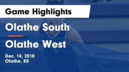 Olathe South  vs Olathe West   Game Highlights - Dec. 14, 2018