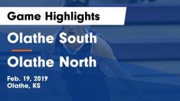 Olathe South  vs Olathe North  Game Highlights - Feb. 19, 2019