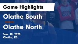 Olathe South  vs Olathe North  Game Highlights - Jan. 10, 2020