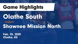 Olathe South  vs Shawnee Mission North  Game Highlights - Feb. 25, 2020