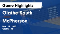 Olathe South  vs McPherson  Game Highlights - Dec. 19, 2020