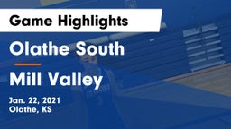 Olathe South  vs Mill Valley  Game Highlights - Jan. 22, 2021