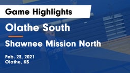 Olathe South  vs Shawnee Mission North  Game Highlights - Feb. 23, 2021