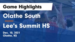 Olathe South  vs Lee's Summit HS Game Highlights - Dec. 10, 2021