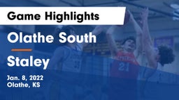 Olathe South  vs Staley  Game Highlights - Jan. 8, 2022