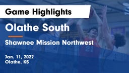 Olathe South  vs Shawnee Mission Northwest  Game Highlights - Jan. 11, 2022