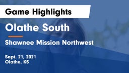 Olathe South  vs Shawnee Mission Northwest  Game Highlights - Sept. 21, 2021