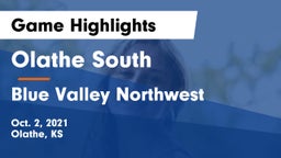 Olathe South  vs Blue Valley Northwest  Game Highlights - Oct. 2, 2021