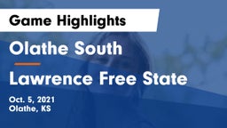 Olathe South  vs Lawrence Free State  Game Highlights - Oct. 5, 2021