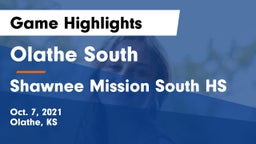 Olathe South  vs Shawnee Mission South HS Game Highlights - Oct. 7, 2021