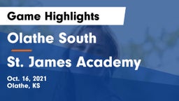 Olathe South  vs St. James Academy  Game Highlights - Oct. 16, 2021