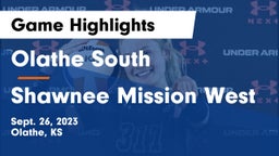 Olathe South  vs Shawnee Mission West Game Highlights - Sept. 26, 2023