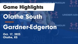 Olathe South  vs Gardner-Edgerton  Game Highlights - Oct. 17, 2023