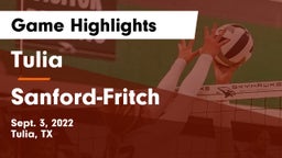 Tulia  vs Sanford-Fritch Game Highlights - Sept. 3, 2022