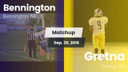 Matchup: Bennington High vs. Gretna  2016