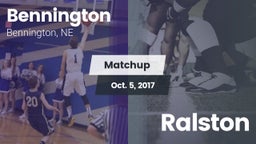 Matchup: Bennington High vs. Ralston  2017