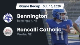Recap: Bennington  vs. Roncalli Catholic  2020
